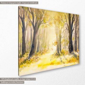 Canvas print  Sunny summer forest II Framed canvas View 1 2
