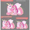 Kids wall stickers Fairy and dragon