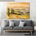 Canvas print  Vineyards at sunset