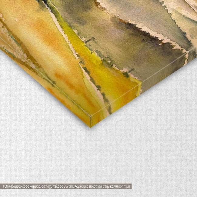 Canvas print  Vineyards at sunset, detail