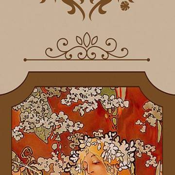 Room divider Four seasons retro 2