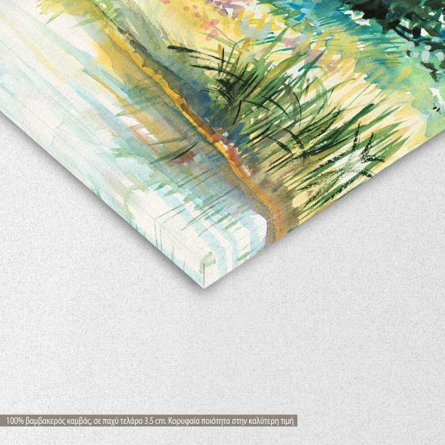 Canvas print Forest lake, detail