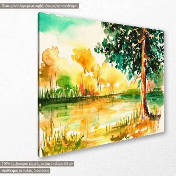 Canvas print Lonely tree in meadow 2