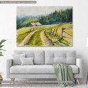 Canvas print Beautiful green field