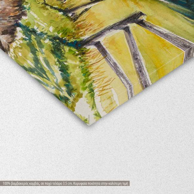 Canvas print Beautiful green field, detail