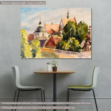 Πίνακας σε καμβά Old town in Lublin, Poland