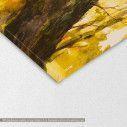 Canvas print Autumn forest, Yellow autumn forest, detail