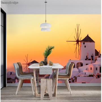 Wallpaper Windmills on the island 2