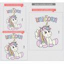 Kids wall stickers  Cute Unicorn