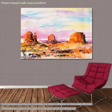 Canvas print Monument valley