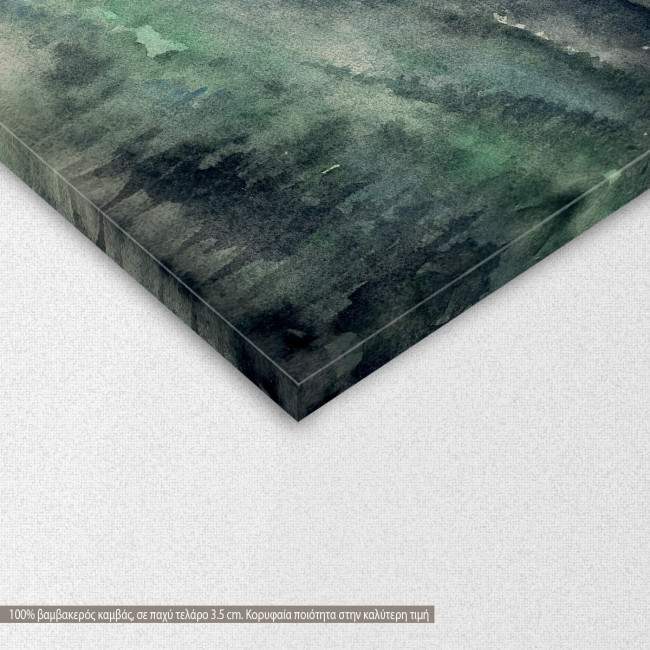 Canvas print Rain in mountains, detail