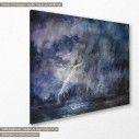 Canvas print Stormy night sky, side