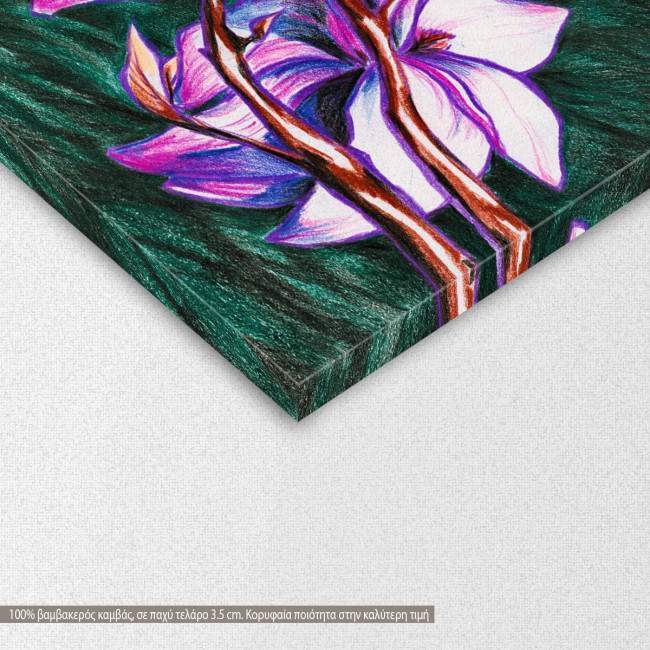Magnolia colored, πίνακας σε καμβά, λεπτομέρεια