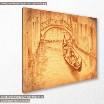 Πίνακας σε καμβά Βενετία, γόνδολα, Venice gondola artwork 2