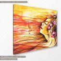Canvas print Summer girl, side