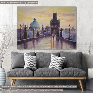 Canvas print  Charles bridge in Prague