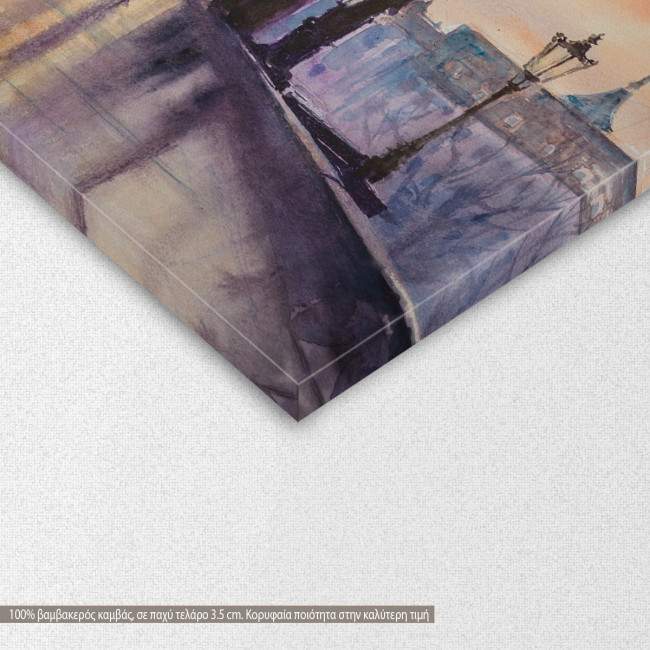 Charles bridge in Prague, πίνακας σε καμβά, λεπτομέρεια