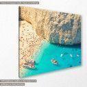 Canvas print Zante beach, side