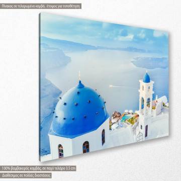 Canvas print  Santorini sea view 2