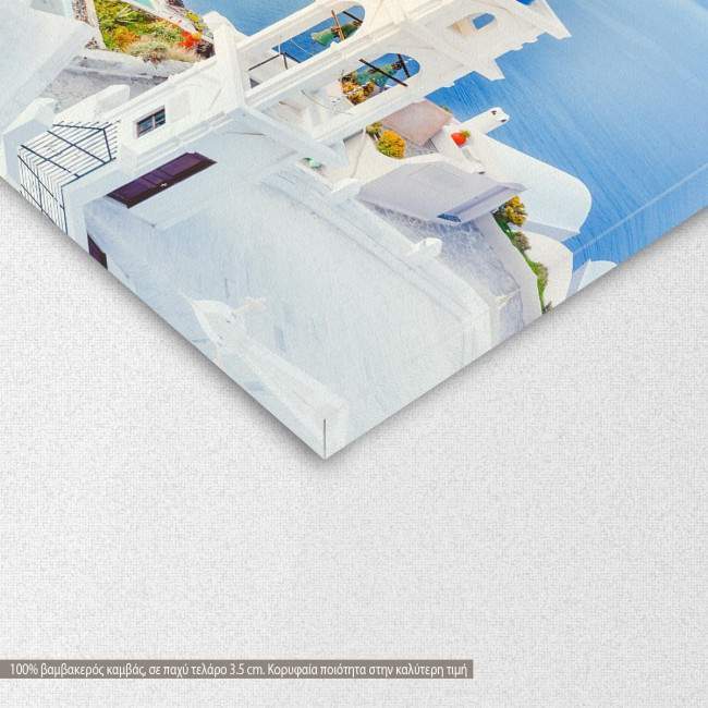 Canvas print  Santorini sea view, detail