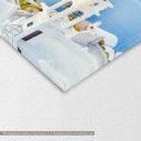 Canvas print  Santorini sea view, detail