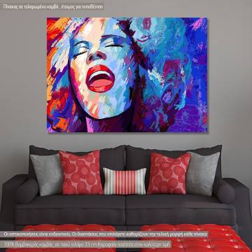 Canvas print Jazz singer