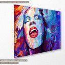 Canvas print Jazz singer, side