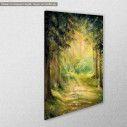 Canvas print  Sunny summer forest, side