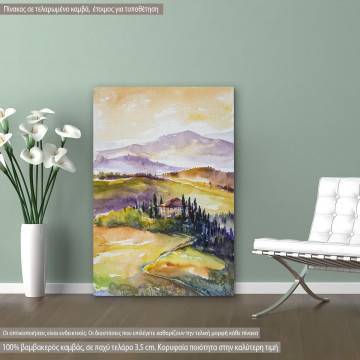 Πίνακας σε καμβά Τοπίο, Rural Tuscany landscape