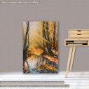 Canvas print Sunny autumn forest