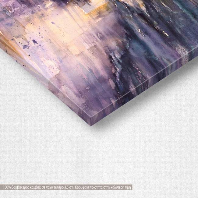 Canvas print Beautiful colors after sunset on a beach, detail