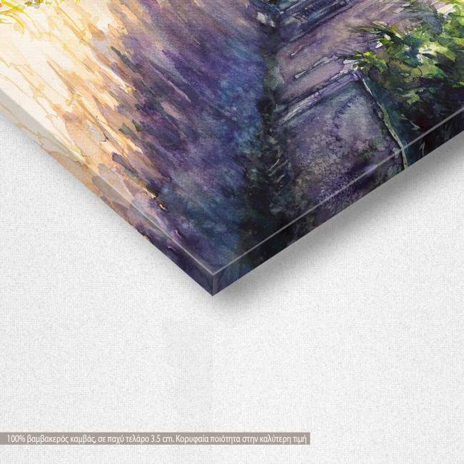 Canvas print Old mediterranean street, detail