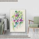 Canvas print  Beautiful pink fuchsia flowers