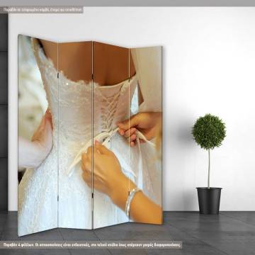 Room divider Wedding dress