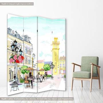 Room divider Street cafe