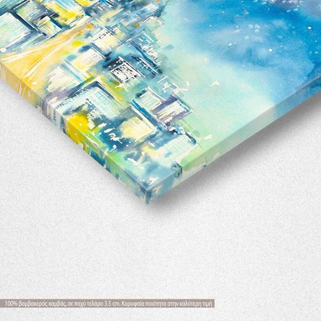 Canvas print Woman in the night, detail