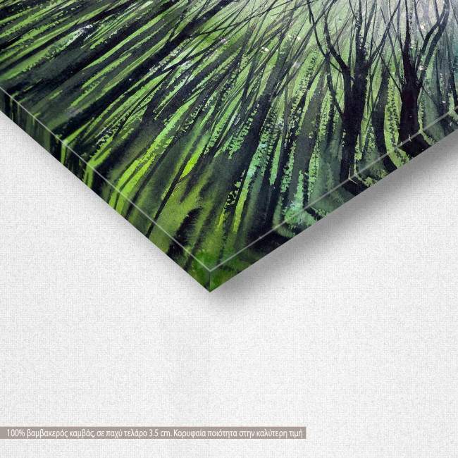 Canvas print Looking in the night sky, detail