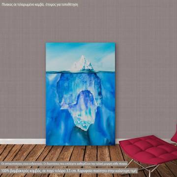 Canvas print  Glacier in the ocean
