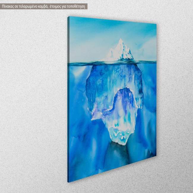 Canvas print  Glacier in the ocean, side