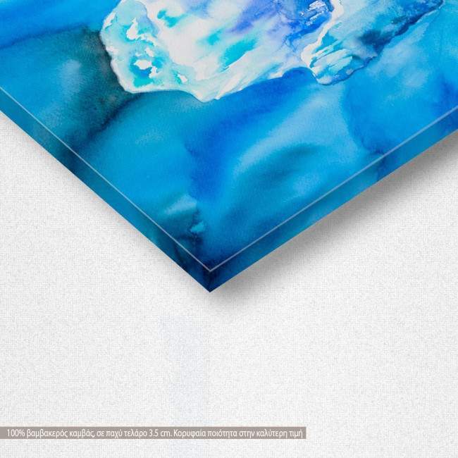 Canvas print  Glacier in the ocean, detail