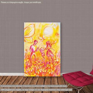 Canvas print Happy family