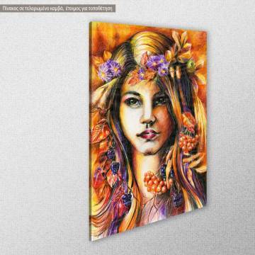 Canvas print Autumn girl View 1 2