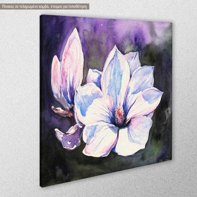 Canvas print Lonely magnolia, side