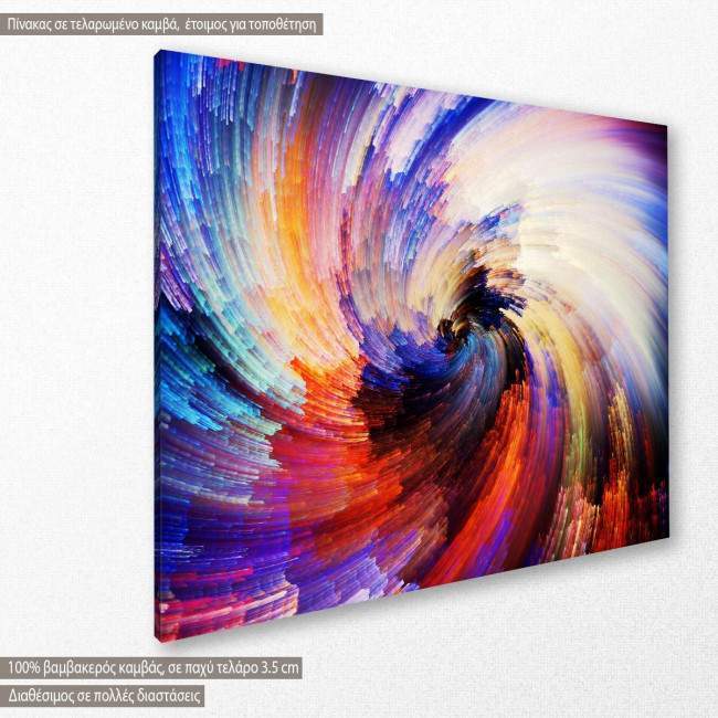 Canvas print Digital paint texture, side