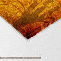 Canvas print Grunge background with autumn leaves, detail