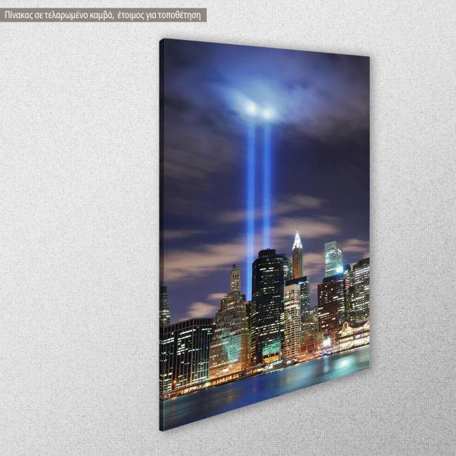 Canvas print Light towers, side