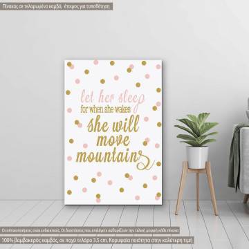 Canvas print Let her sleep