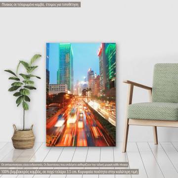 Canvas print Hong Kong street view