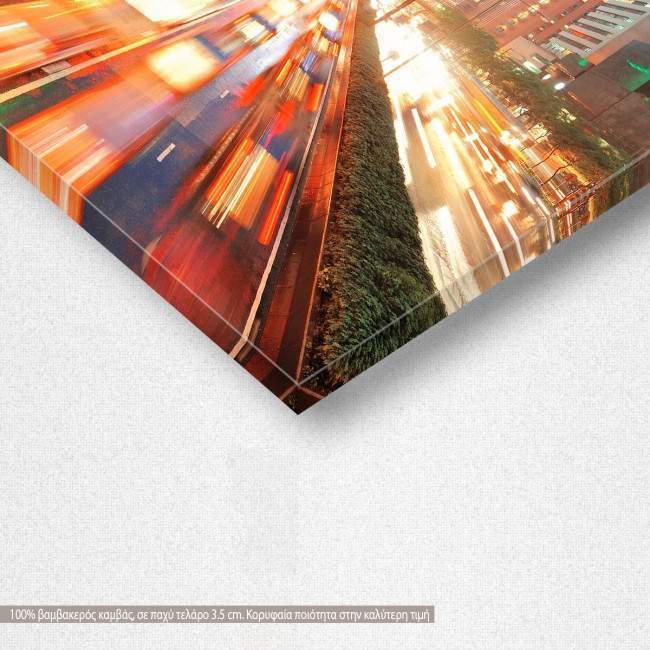 Hong Kong street view, πίνακας σε καμβά, λεπτομέρεια