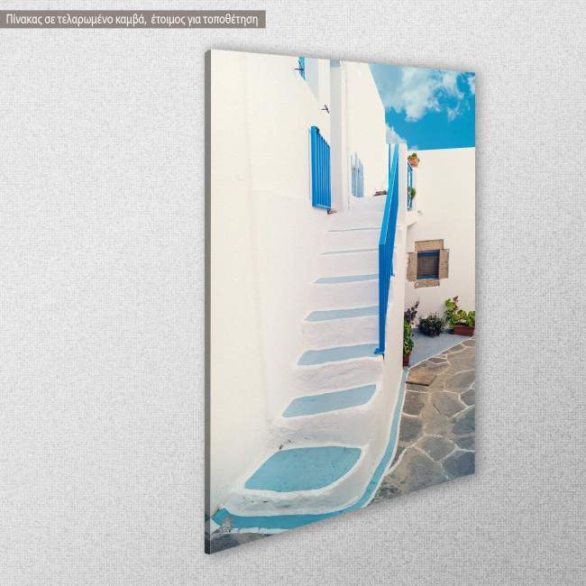 Canvas print Sifnos roads, side
